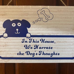 Señal de Narrar pensamientos de perros