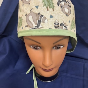 Raccoon/Trash Panda Scrub Cap