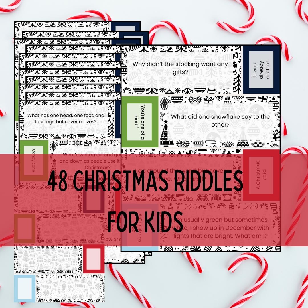 Christmas Riddles Game for Kids | Holiday Party Activity (digital File ...