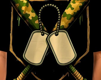 Camo Dripping Baseball, Military PNG, SVG (Digital Download)