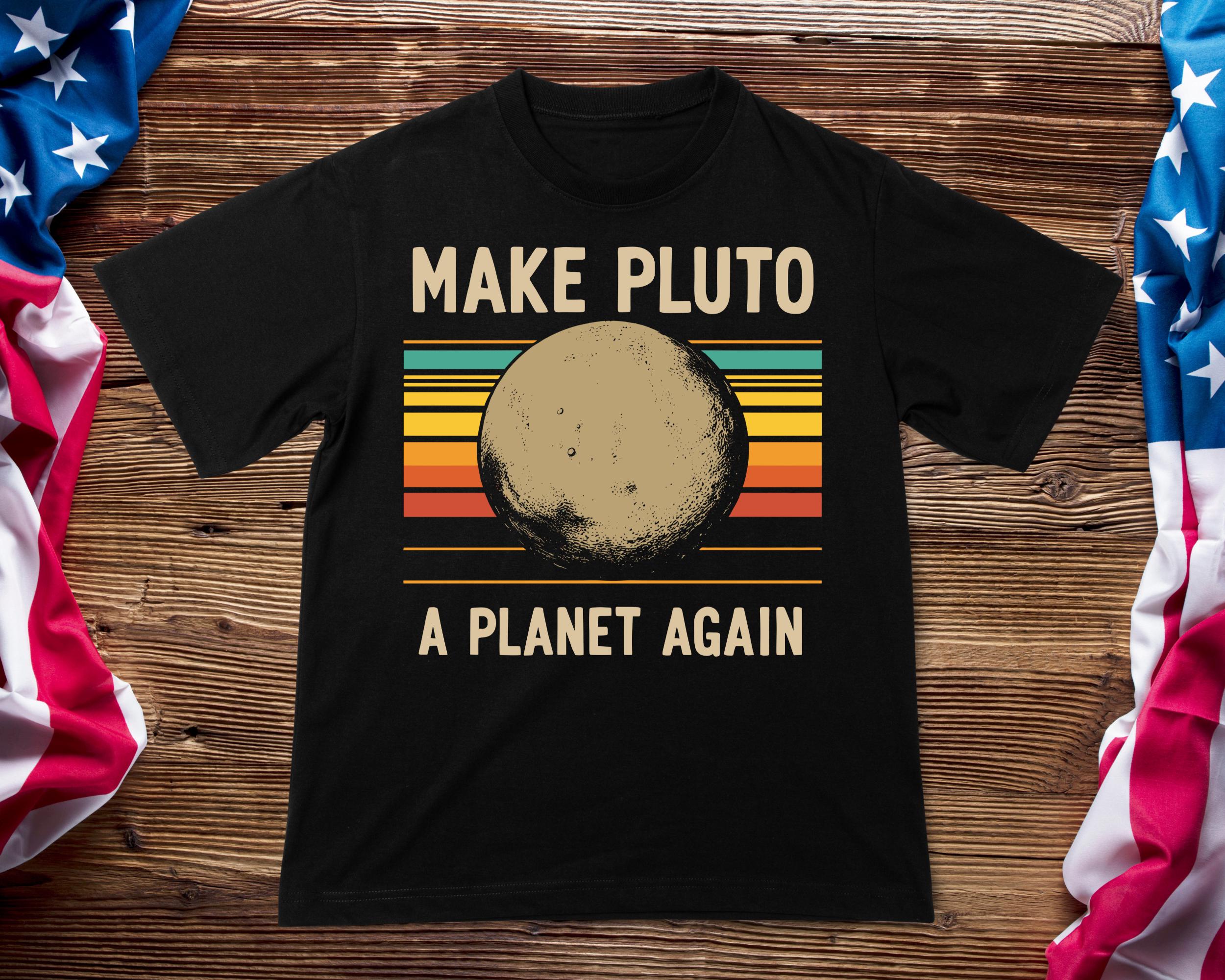 Make Pluto A Planet Again, Retro Space SVG PNG (digital Download