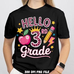 Hallo meisje van groep 3 png, leraar roze luipaard png, terug naar school png, ontwerp van schoolmeisje png, eerste schooldag png, derde leerjaar png
