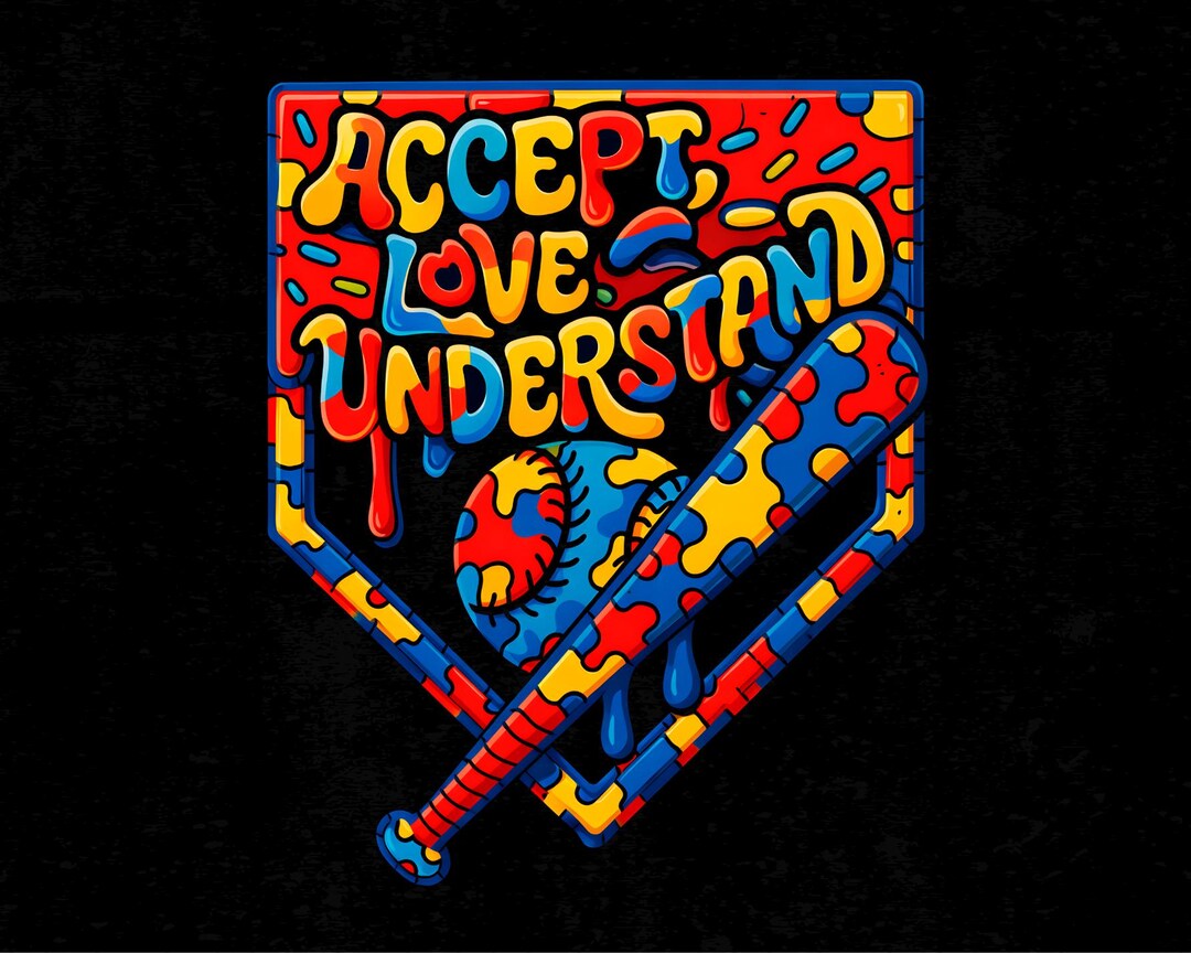 Autism Awareness Png, Accept Understand Love Png, Baseball Drip Png ...