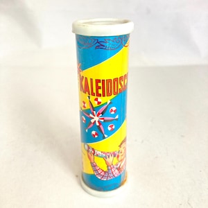 Vintage Deluxe Fancy Kaleidoscope Toy, Childs Small Play Kaleidoscope ACME Toys Hong Kong, Collectable Small Kids Play Toy