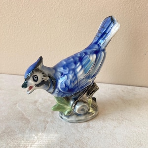 Vintage Blue Bird Bluejay Japan - Etsy
