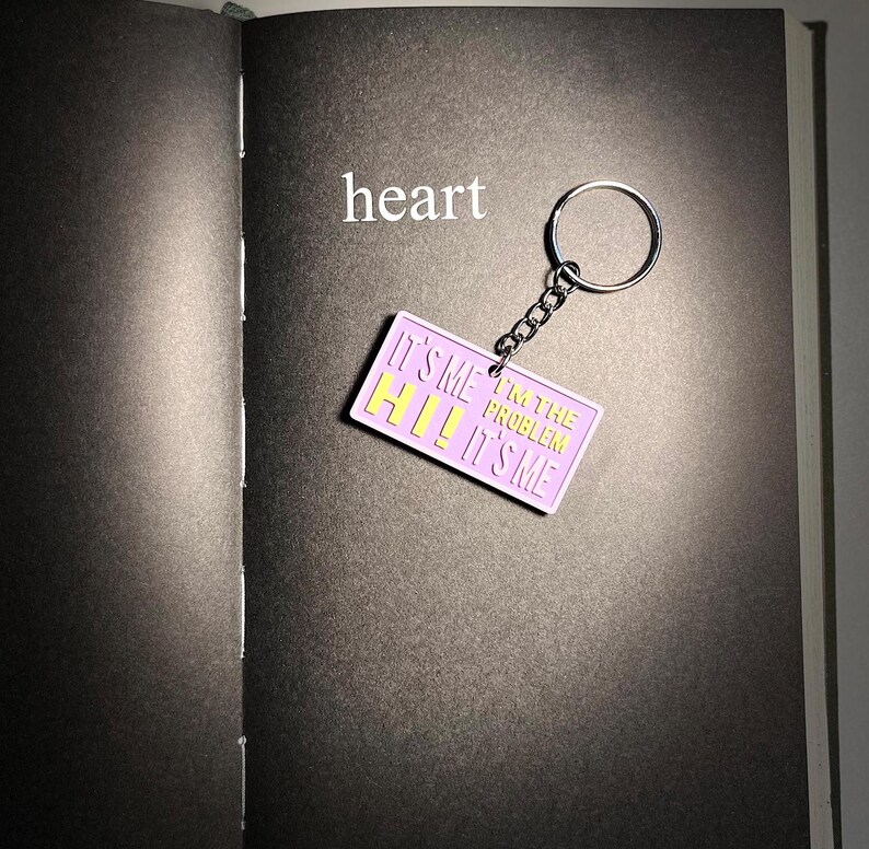 Taylor Swift Inspired Antihero Lyrics Keyring Keychain Etsy