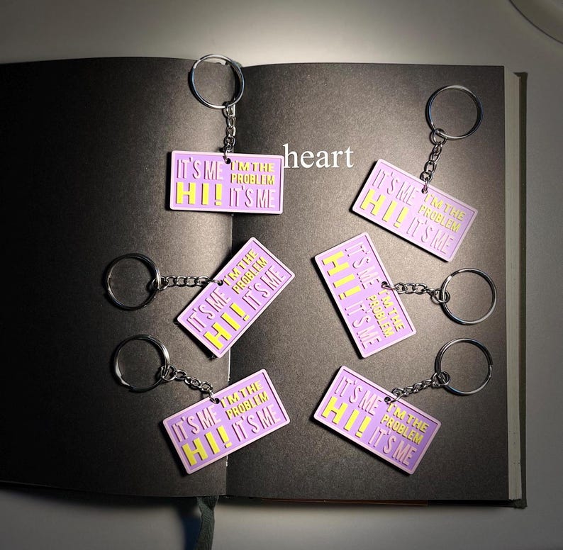 Taylor Swift Inspired Antihero Lyrics Keyring Keychain Etsy