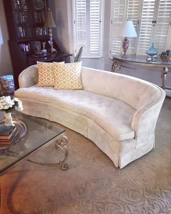 Vintage Off White Couch By Davis Shaw 1950s Or 1960s Etsy