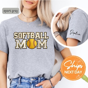 Personalized Softball Shirt, Custom Softball Shirt, Softball Name Shirt, Custom Softball Tee, Softball Mom Tee, Softball Game Day Shirt