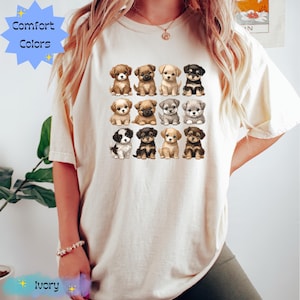 Cute Puppy Shirt, Puppy Tee, Dog Shirt, Dog Lover Apparel, Puppy Lover Attire, Pet Lover, Animal Lover, Dog Printed Shirt, Cute Dog Shirt