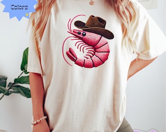 Shrimp Shirt, Seafood Graphic Tee, Cartoon Shrimp T-shirt, Minimalist Shrimp Shirt, Prawn Graphic Tee, Cute Shrimp Tee, Shrimp Artwork Shirt