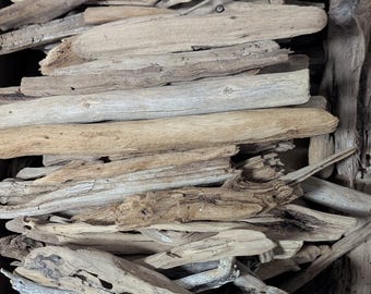 Driftwood - 5" to 10" Natural Atlantic Driftwood Pieces | 15 Pieces | Lowcountry South Carolina Beach Driftwood