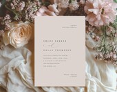 Romantic Wedding Invitation Set: Elegant Editable Templates (Instant Download)