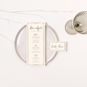 Handgezeichnete Hochzeitsmenüvorlage, druckbare Menükarte, handgeschriebene Menükarte, wunderliche Hochzeit, bearbeitbare druckbare sofort-Download Bild 6