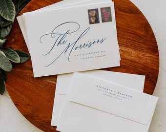 Elegant Wedding Envelope Template: Minimalist Address (Digital Download)
