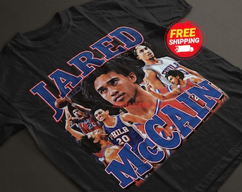 Jared McCain Shirt Philadelphia Vintage Jared McCain Graphic Tee 90s Style T-Shirt Unisex Gifts for Him and Her Philadelphia basketball fan