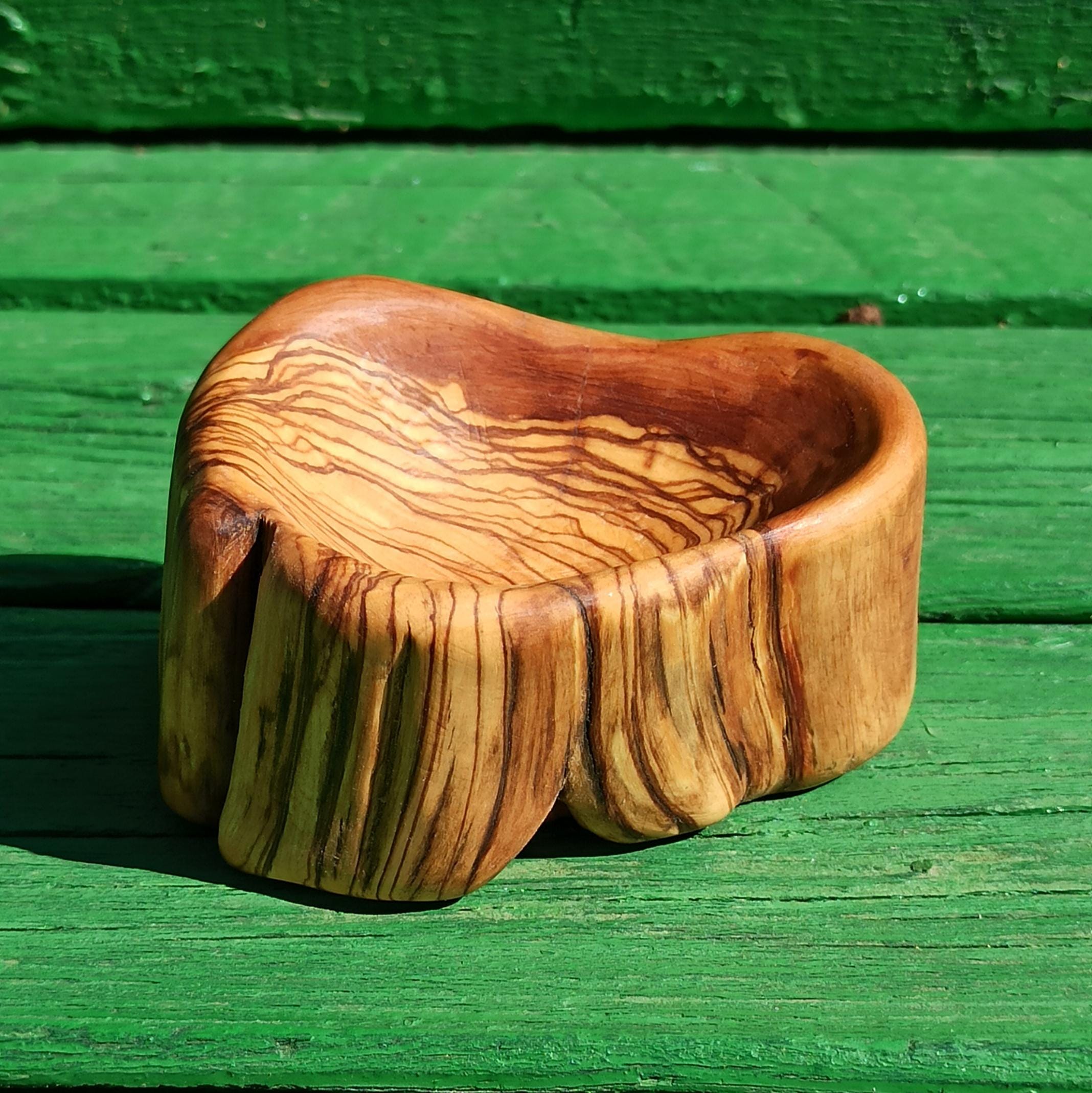 DLM - Ciotolina Antipastiera Aperitivo Ciotola Cuore In Ceramica Bianca Con Base In Legno Design Bomboniera Utile Art 52008 1 - Foto 3