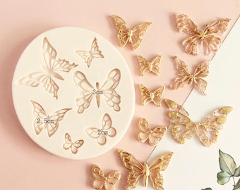 6 cavity butterfly silicone chocolate mold, butterfly fondant mold, butterfly chocolate mold, butterfly baking mold