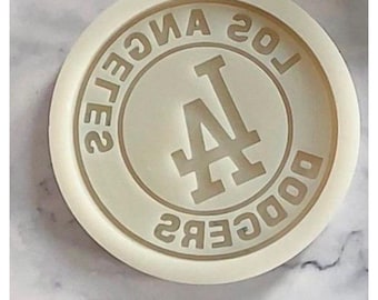 Los Angeles dodgers silicone mold, dodgers resin mold, dodgers fondant mold, dodgers chocolate mold
