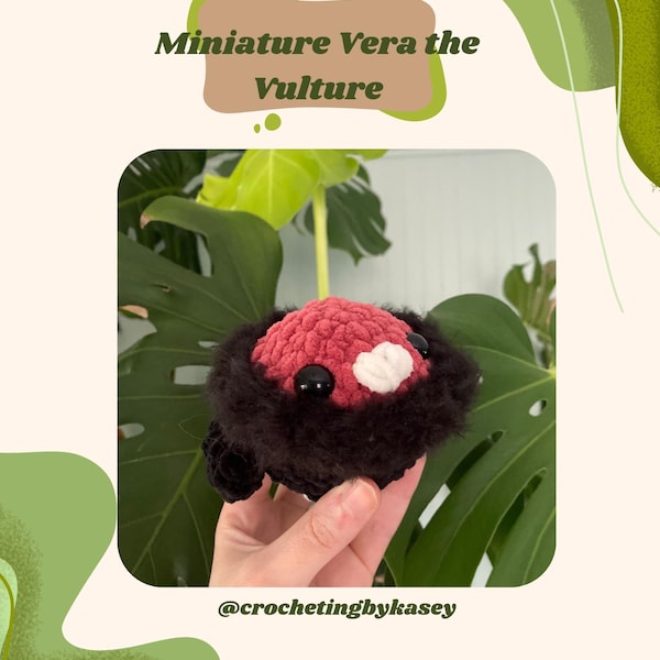 Miniature Vulture Crochet Pattern PDF