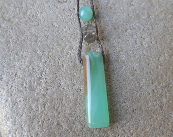 Long narrow Chrysoprase, Smoky Quartz crystal necklace handmade jewelry  green gemstone jewellery Australia NaturesArtMelbourne elegant