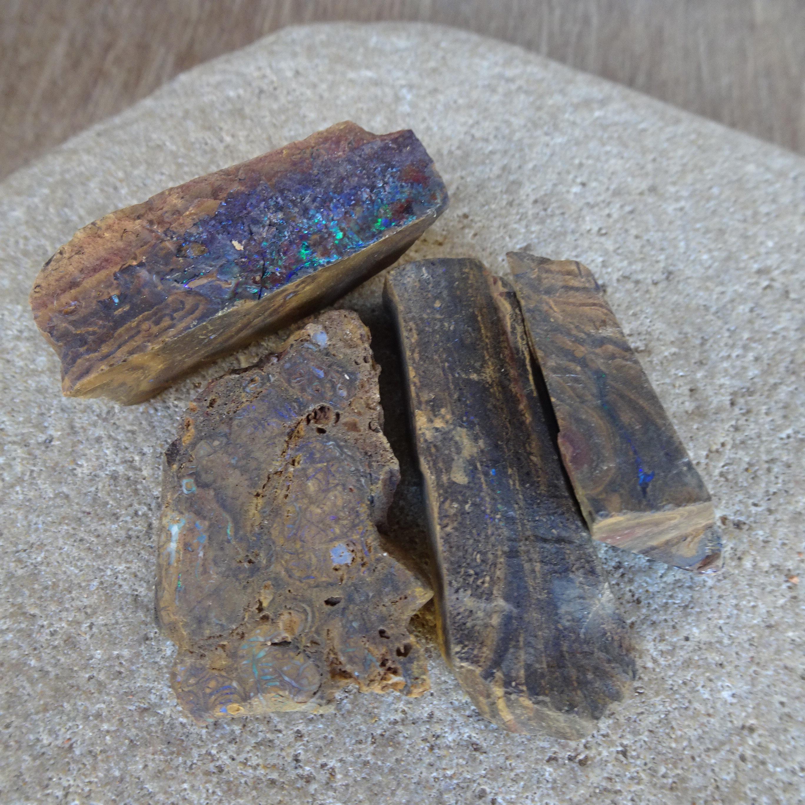 23 Boulder Opal Specimen, 483 Grams All-natural Australian Rough Opal ...