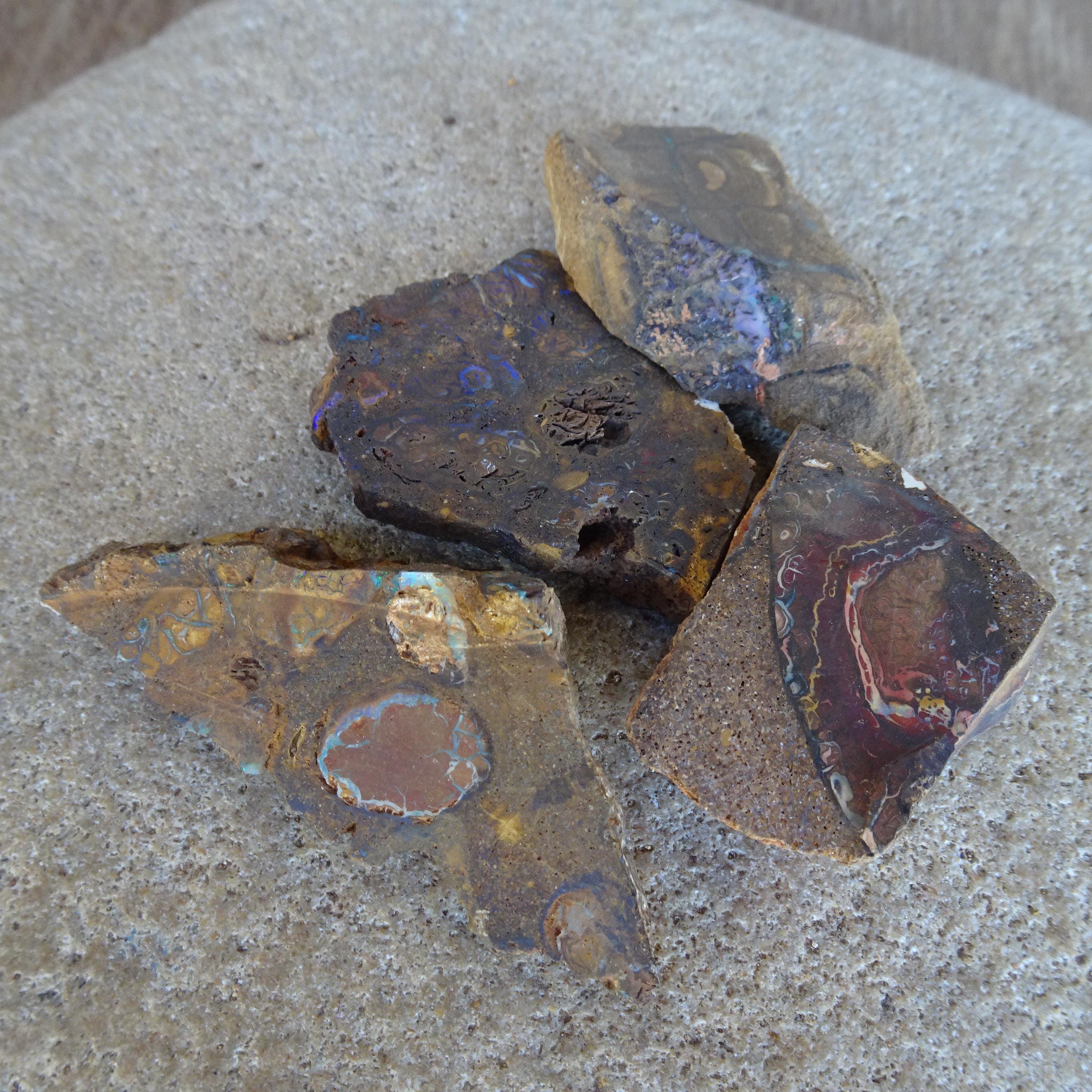 23 Boulder Opal Specimen, 483 Grams All-natural Australian Rough Opal ...