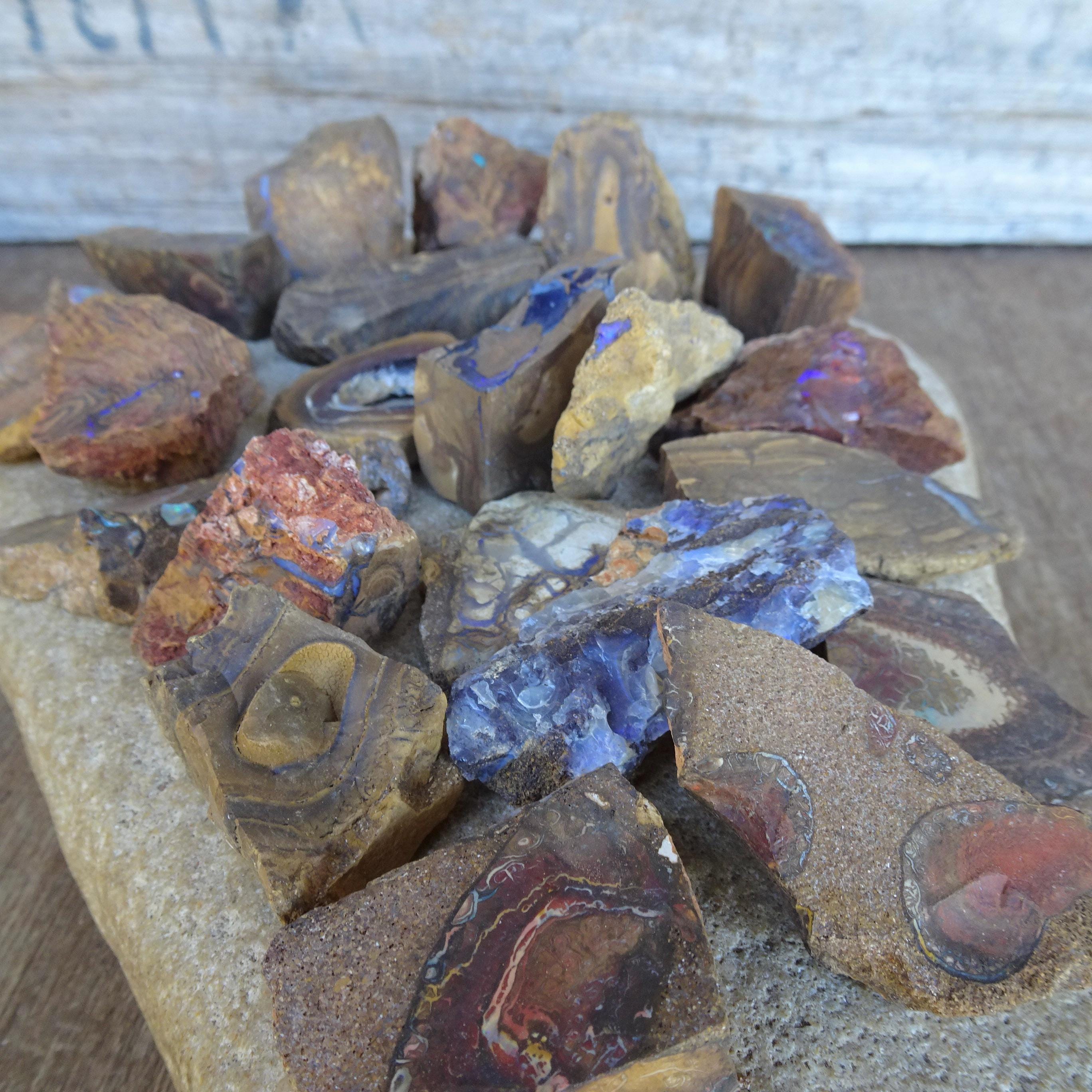 23 Boulder Opal Specimen, 483 Grams All-natural Australian Rough Opal ...