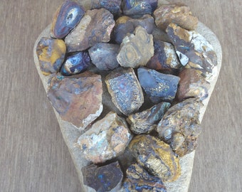 22 Boulder Opal specimen, 682 grams  all-natural Australian rough Opal mineral collector gemstones Yowah nut opals geologist rockhound