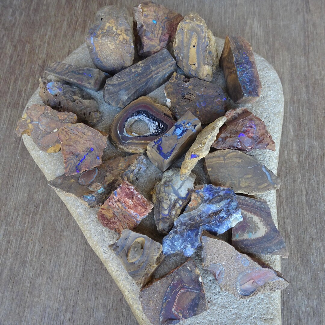 23 Boulder Opal Specimen, 483 Grams All-natural Australian Rough Opal ...