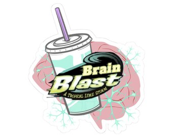 Baja Blast BRAIN BLAST Sticker | Jimmy Neutron Brain Decal