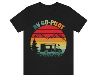 RV Co-Pilot T-Shirt, Unisex Jersey Short Sleeve Tee, Bella + Canvas 3001