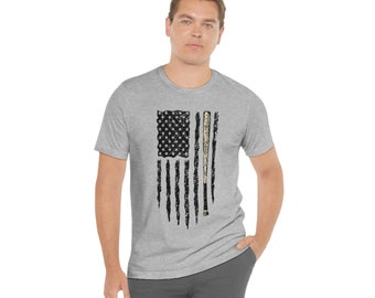 American Baseball Shirt, USA Flag T-Shirt, America's Pastime