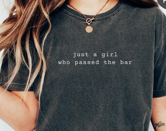 Women in Law Shirt Comfort Colors Bar Exam Gifts Female Lawyer Graduation Funny Law Grad Gift For Woman Attorney Sweatshirt Lawyer Passing T
