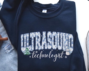 Christmas Ultrasound Tech Sweatshirt, Ultrasound Technologist Shirt, Gift For Sonographer Sweater, Sonography Student Crewneck RDMS Grad Tee