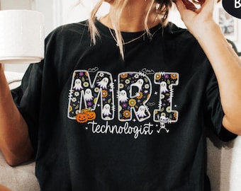 Halloween MRI Tech Shirt Spooky MRI Technologist Gifts For MRI Tech Tshirt Mri Technician Student Sweatshirt Radiology Tech Sweater Rad Tech