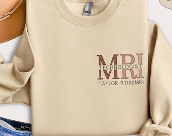Custom MRI Sweatshirt Personalized MRI Technologist Crewneck MRI Tech Sweater Graduation Gift For Radiology Grad Student Shirt Mri Gifts Rad