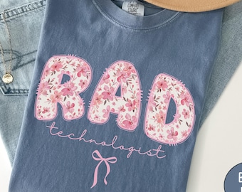 Rad Tech Shirt Comfort Colors, Radiology Technician Gifts For Radiologist Student Tshirt Radiologic Technologist Sweatshirt Radiographer Tee