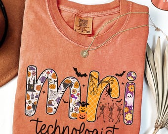 Halloween MRI Tech Shirt Spooky MRI Technologist Gifts For MRI Tech Tshirt Mri Technician Student Sweatshirt Radiology Tech Sweater Rad Tech