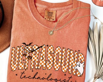 Ultrasound Tech Halloween Shirt, Spooky Ultrasound Technologist Crewneck Gift For Sonographer Tee RDMS Sweater Sonography Student Sweatshirt