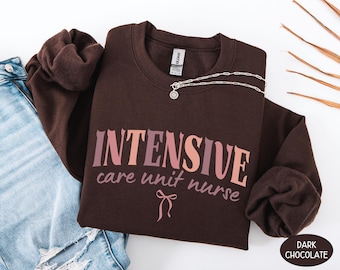 Intensive Care Unit Nurse Sweatshirt, Future ICU Nurse Crewneck, New Grad ICU Sweater, Rn Nursing Student Tee Shirt, Nurse Week T-shirt Gift