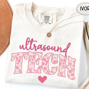 Ultrasound Tech Shirt Comfort Colors, Cute Ultrasound Technologist Tshirt For Sonographer Crewneck, Gifts For Sonography Student Sweatshirt