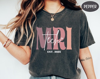 Personalized MRI Tech Shirt For Rad Tech Gift Graduation Custom Mri Technologist Tshirt Mri Tech Student Crewneck Medical Imaging Sweatshirt