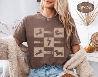 Comfort Colors Dachshund T-Shirt Doxie Mom Shirt Wiener Dog Tshirt Dachshund Mom Shirt For Women Gift For Doxie Mama Sweatshirt Weenie Lover