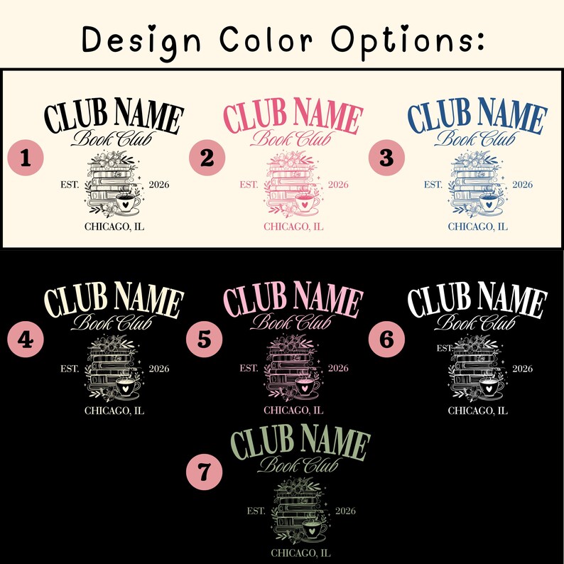 Camiseta personalizada Comfort Colors® para club de lectura con nombre personalizado, camiseta para mamá de club de lectura, camiseta para chica amante de la lectura, ideas de regalo para lectoras. imagen 2