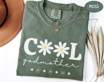 Cool Godmothers Club Shirt Comfort Colors, God Mother Gift For Aunt God Mom Sweatshirt, To Be God Mom Tshirt, Godparent Proposal Godmama Tee