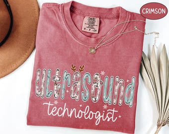Christmas Ultrasound Tech Shirt, Ultrasound Technologist Sweatshirt, Gift For Sonographer Sweater, Sonography Student Crewneck RDMS Grad Tee