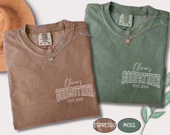 Camiseta personalizada de madrina y padrino, ideas para propuestas de padrinos, regalo para la futura madrina, sudadera, camiseta de madrina, anuncio de madrina