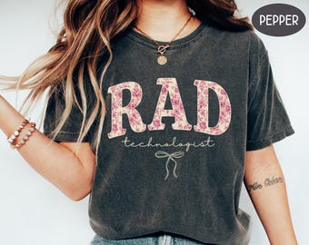 Rad Tech Shirt Comfort Colors, Radiology Technician Gifts For Radiologist Student Tshirt Radiologic Technologist Sweatshirt Radiographer Tee