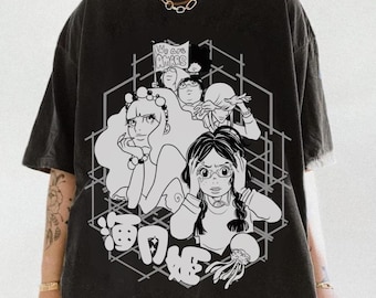 Anime T-shirt, Cute Otaku Top, Cool Manga Tee, Retro Urban Gear, Unique Fan Gift, Vibrant Style Art, Unisex Fit Shirt, Custom Street Tee